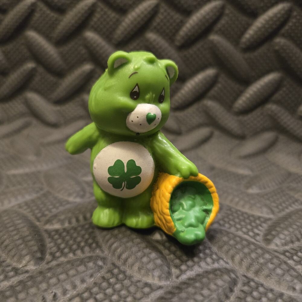 Vintage Care Bears Good Luck Bear PVC Figure 1983 AGC 2 Inch